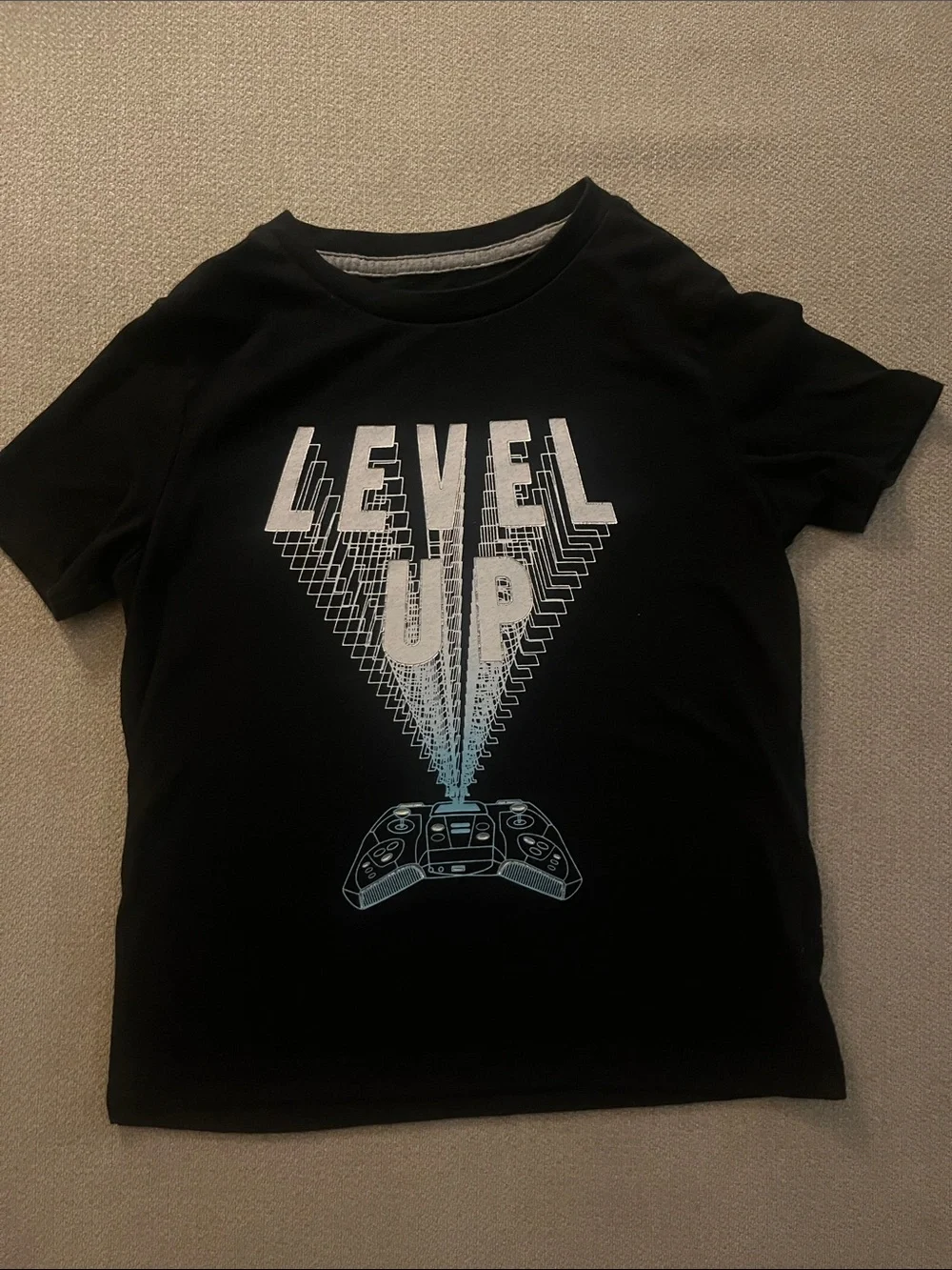 Level Up Graphic Tee - Black - Kids